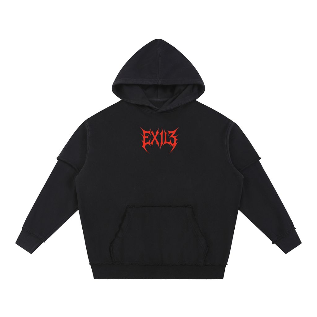 EX1L3 Frayed Hoodie