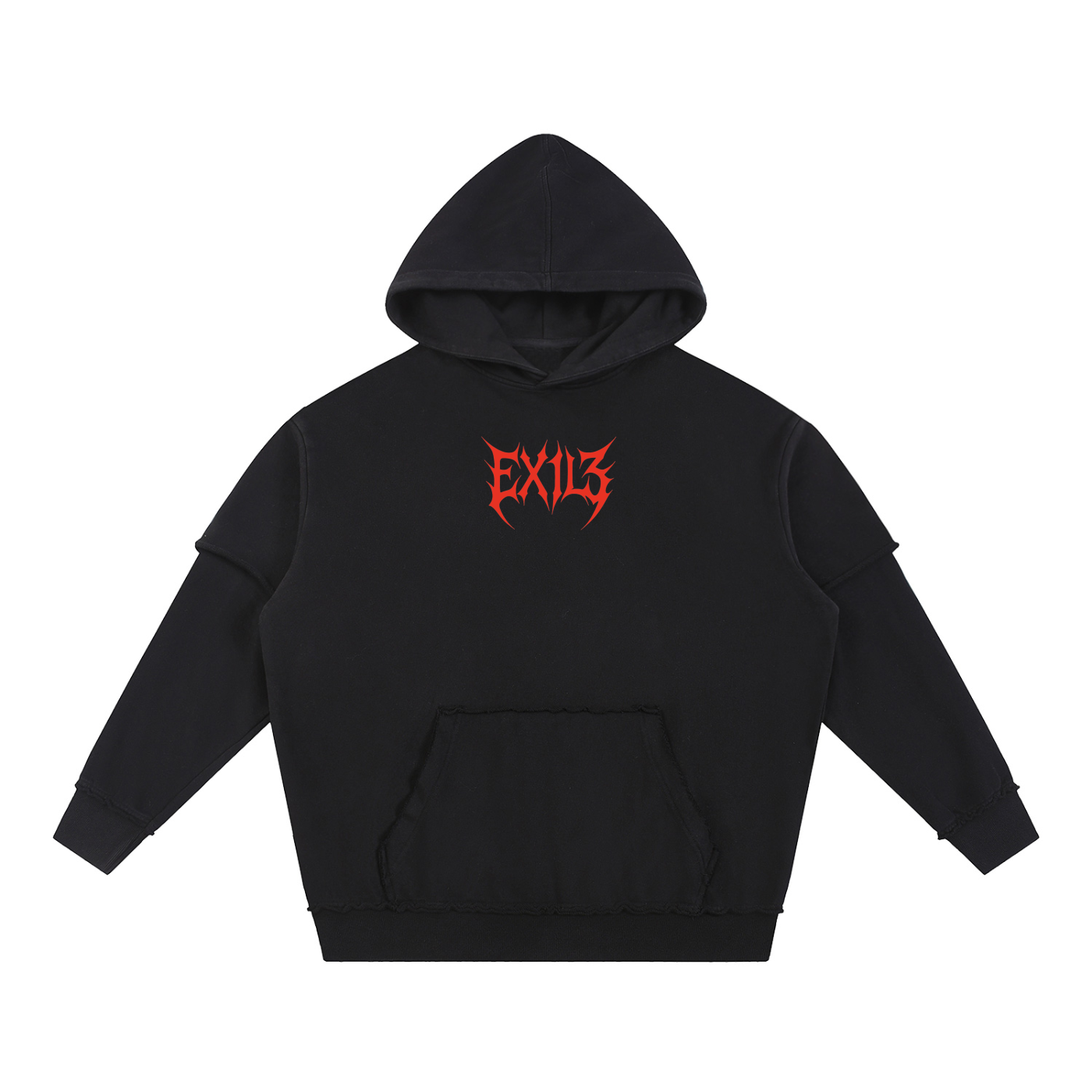 EX1L3 Frayed Hoodie